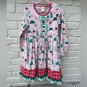 Adorable Girls Wildflowers Christmas Dress